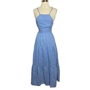 MINKPINK Geneva Midi Dress in Blue Bell